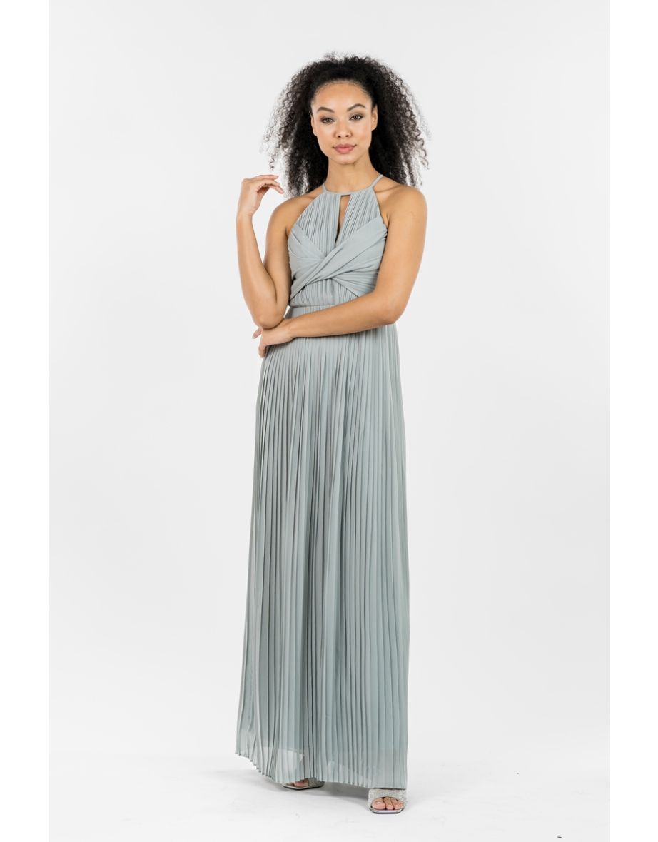 TFNC Sidony Sage Green Maxi Dress