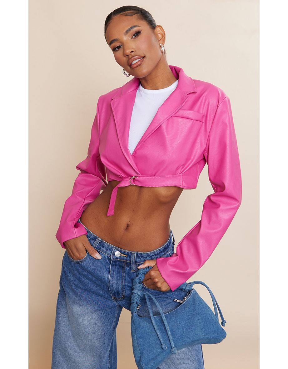 Buy Prettylittlething Cropped Blazer in Saudi, UAE, Kuwait and Qatar