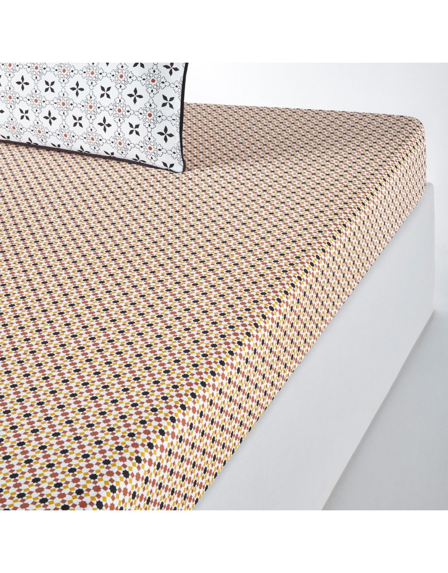 Teyben Fitted Sheet in Cotton Percale