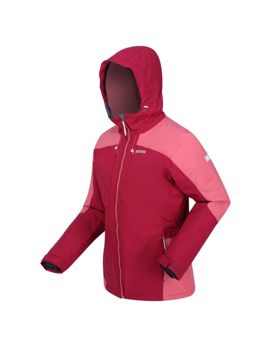 Women's Regatta Highton Stretch III Waterproof Hiking Jacket in Red - 2