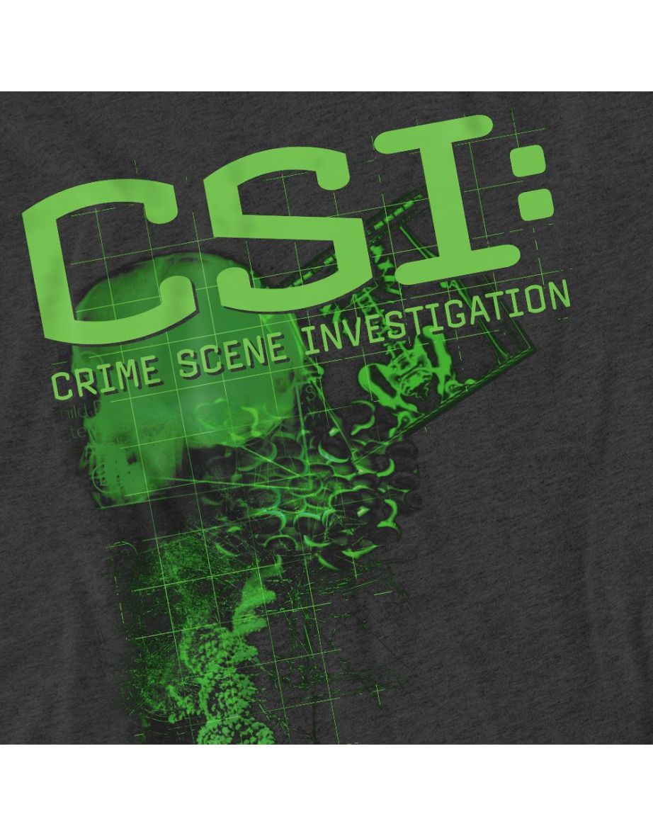 CSI Unisex Adult Evidence T-Shirt - Charcoal - 3