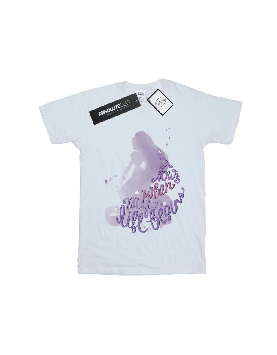 Disney Girls Tangled Now´s When My Life Begins Cotton T-Shirt - White - 1