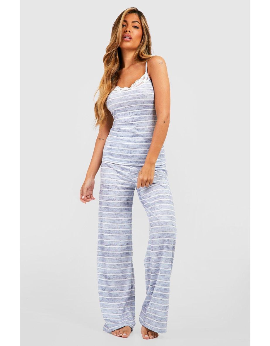 Boohoo stripe cheap cami jumpsuit