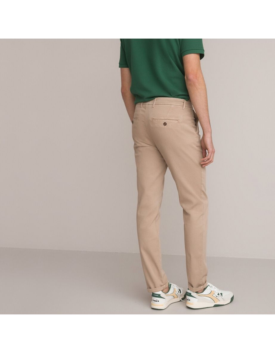 Organic Cotton Chinos in Slim Fit, Length 32" - 3