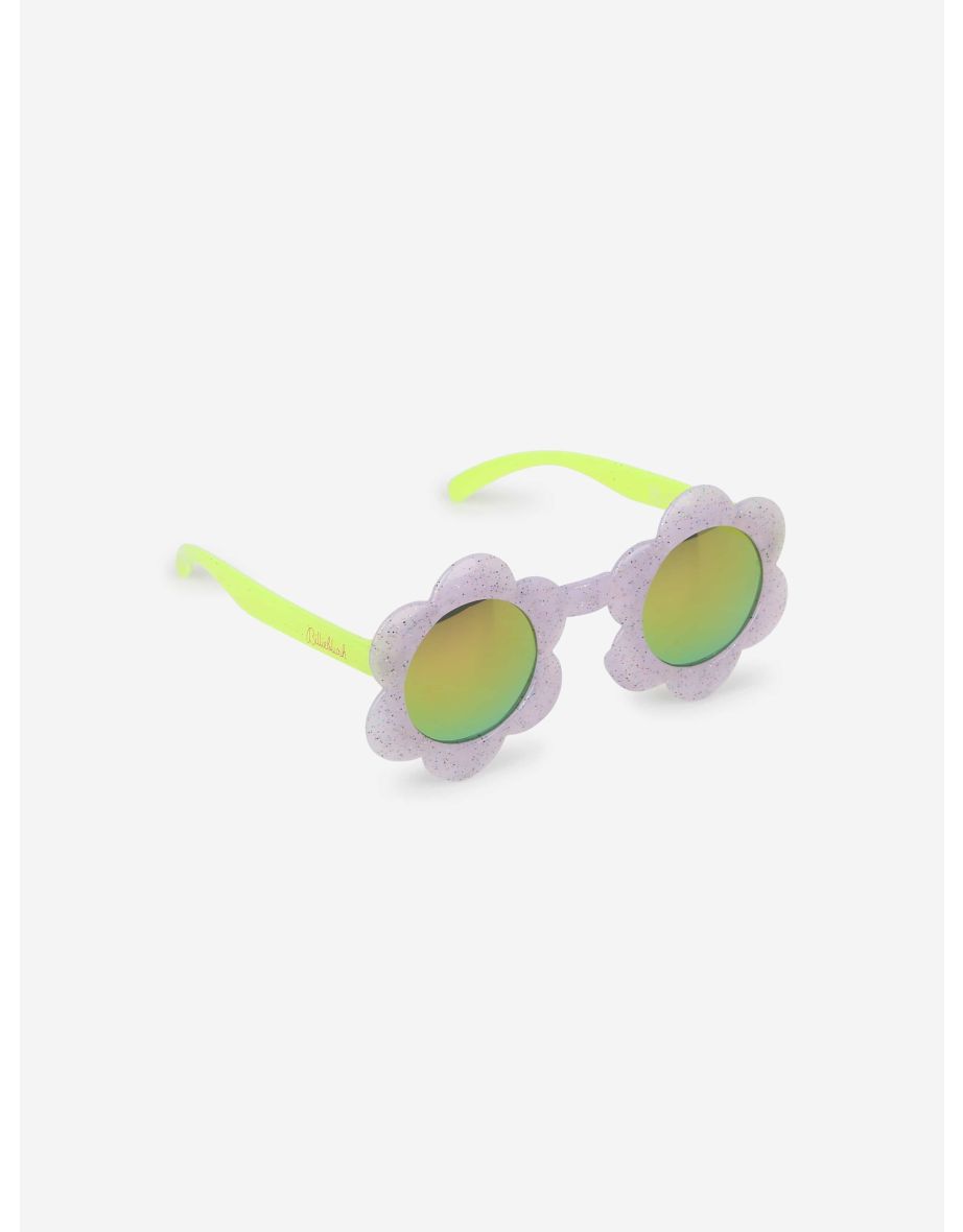 Girls Flower Sunglasses (Anti UV 400) in Purple