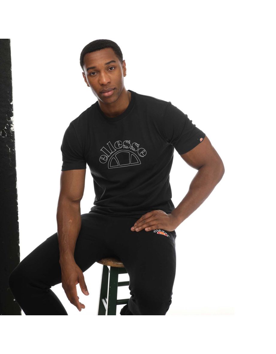Men's Ellesse Opizzi T-Shirt in Black - 3