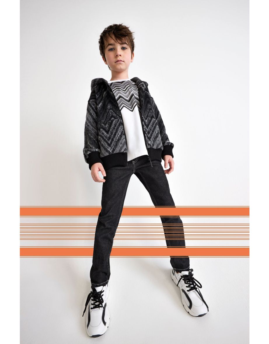 Boys Zigzag T-Shirt in White