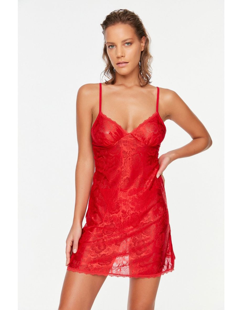 Negligee - Red - Plain