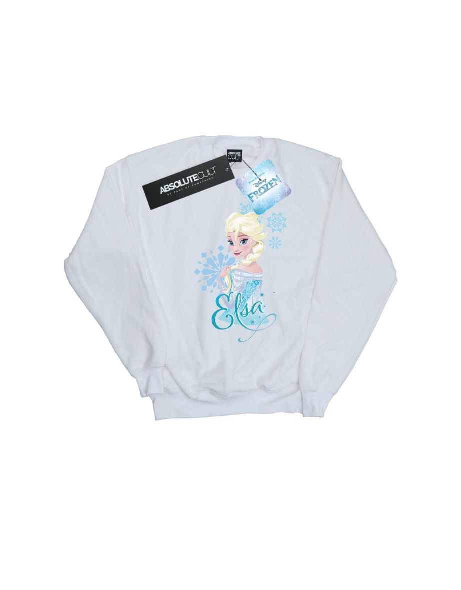 Disney Boys Frozen Elsa Snowflakes Sweatshirt - White