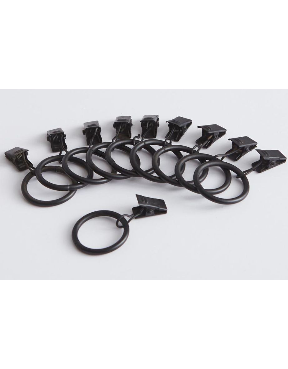 Onega Set of 10 Ring Clips for Ready to Hang Panels, Diameter 2.5cm