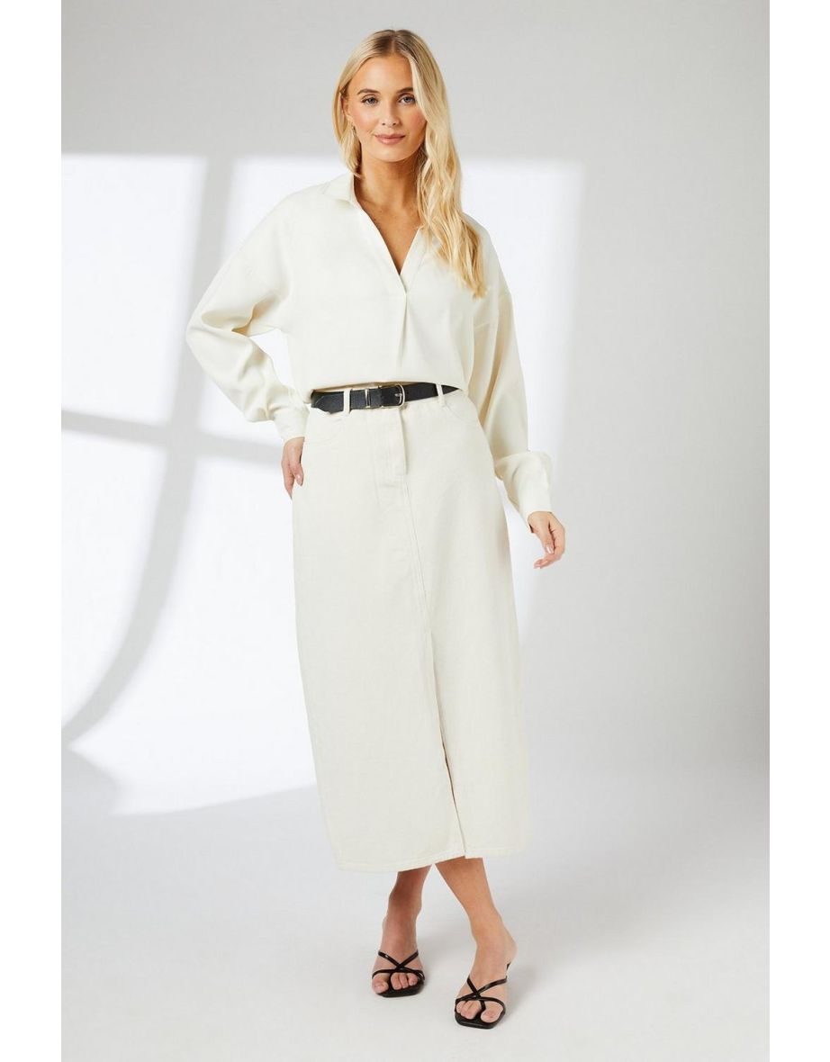 Ivory Premium Twill Overhead Top