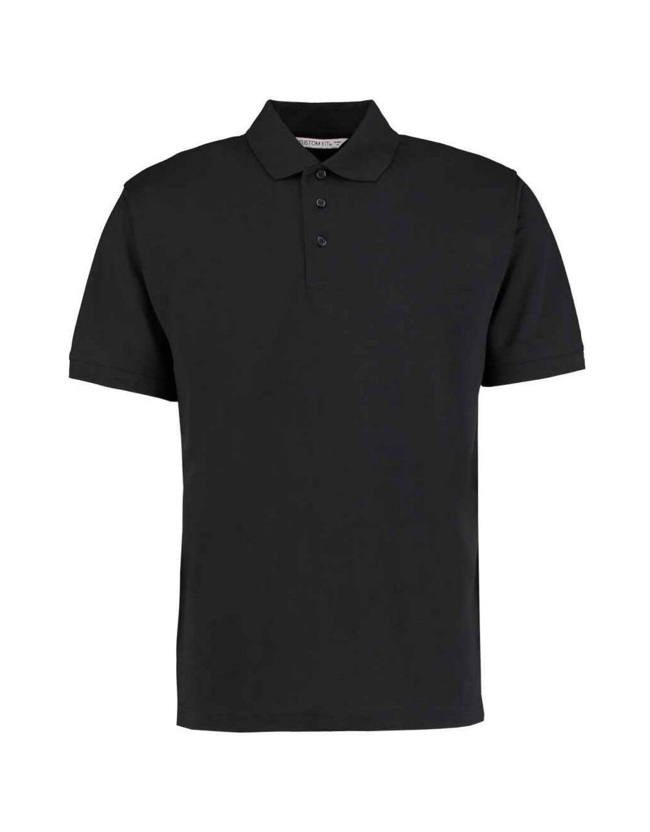 Kustom Kit Mens Klassic Piqué Polo Shirt - Black