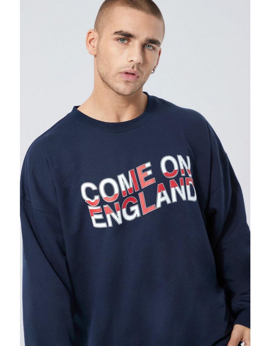 Come On England Flag Sweatshirt - navy - 2