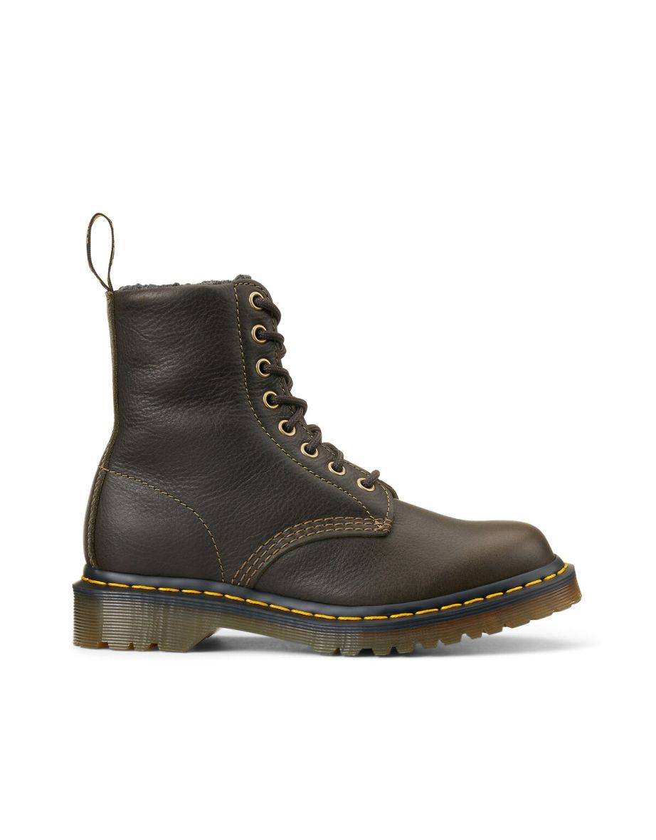 1460 Leather Ankle Boots with Faux Fur Lining - 2