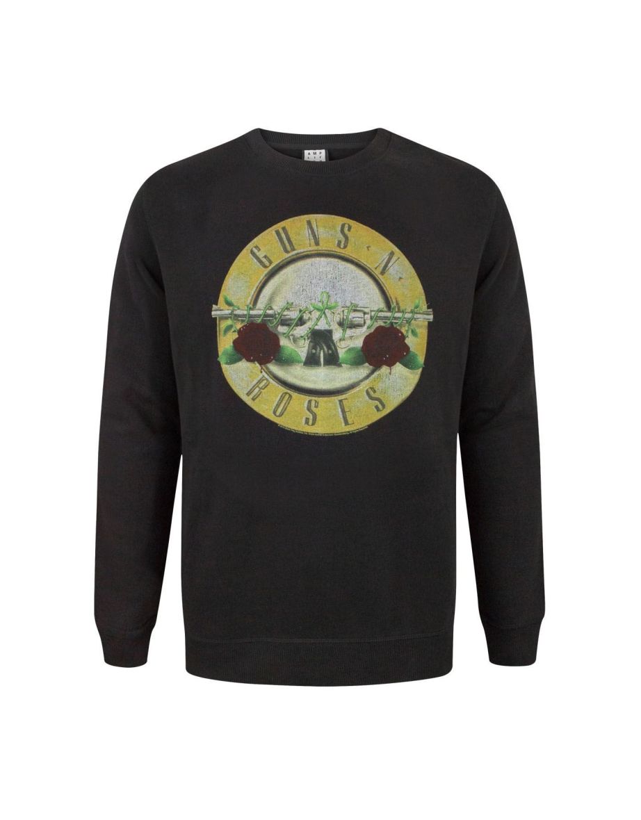 Amplified Guns N Roses Mens Drum Sweatshirt - Black