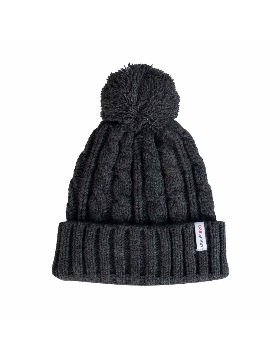 Accessories Farah Sirus Knitted Hat in Grey