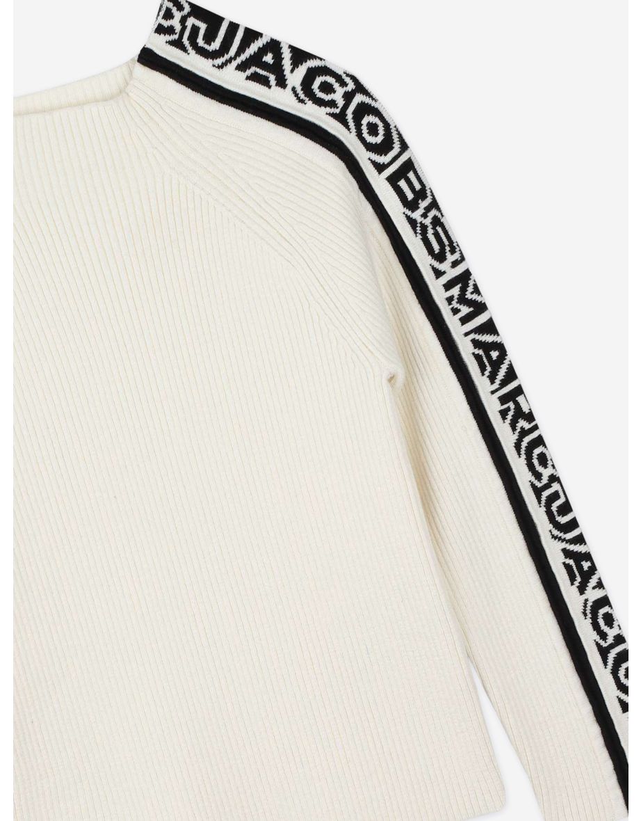 MARC JACOBS Girls Logo Jumper in Ivory - 3
