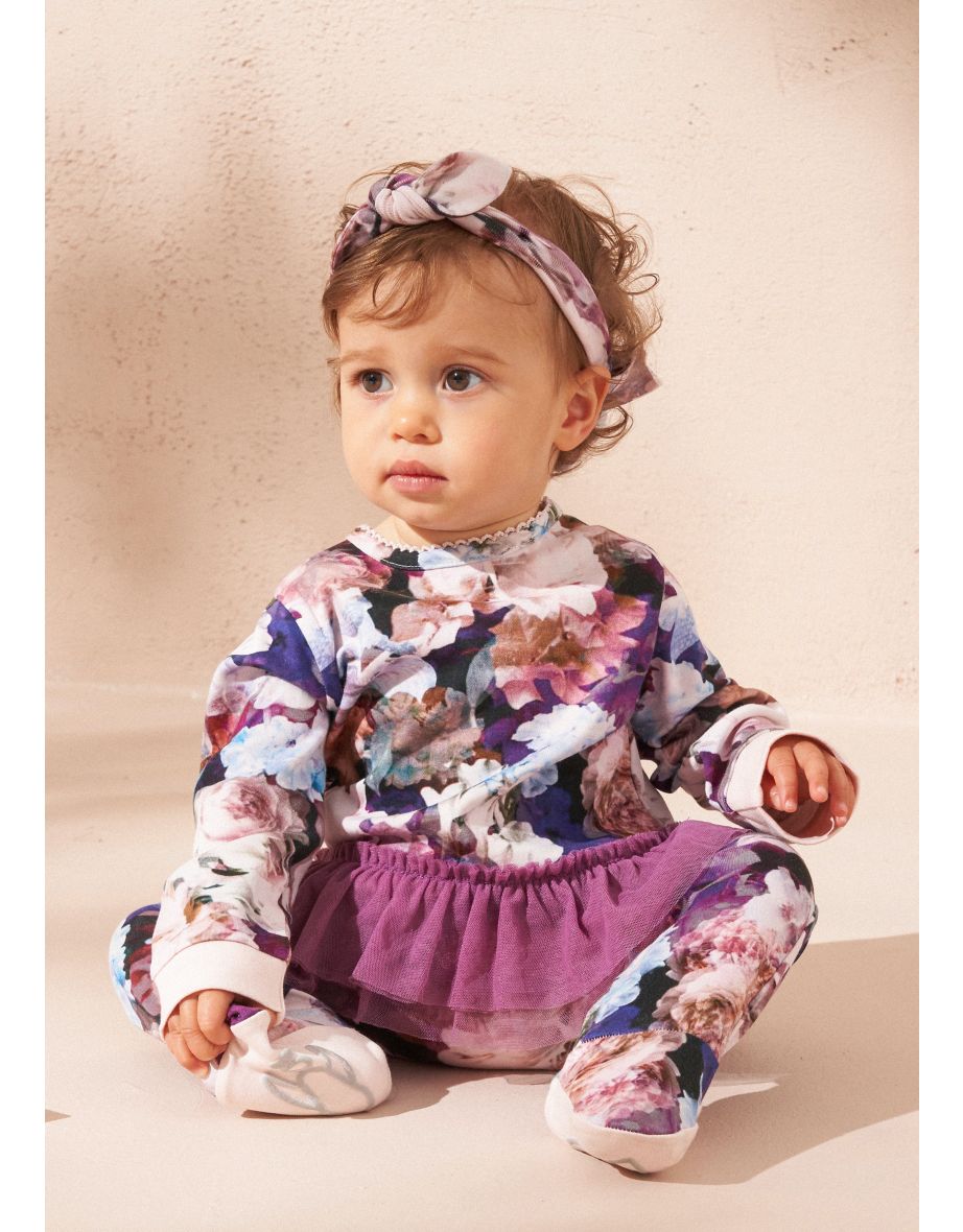 Fleur Multi Floral Tutu Babygrow and Headband