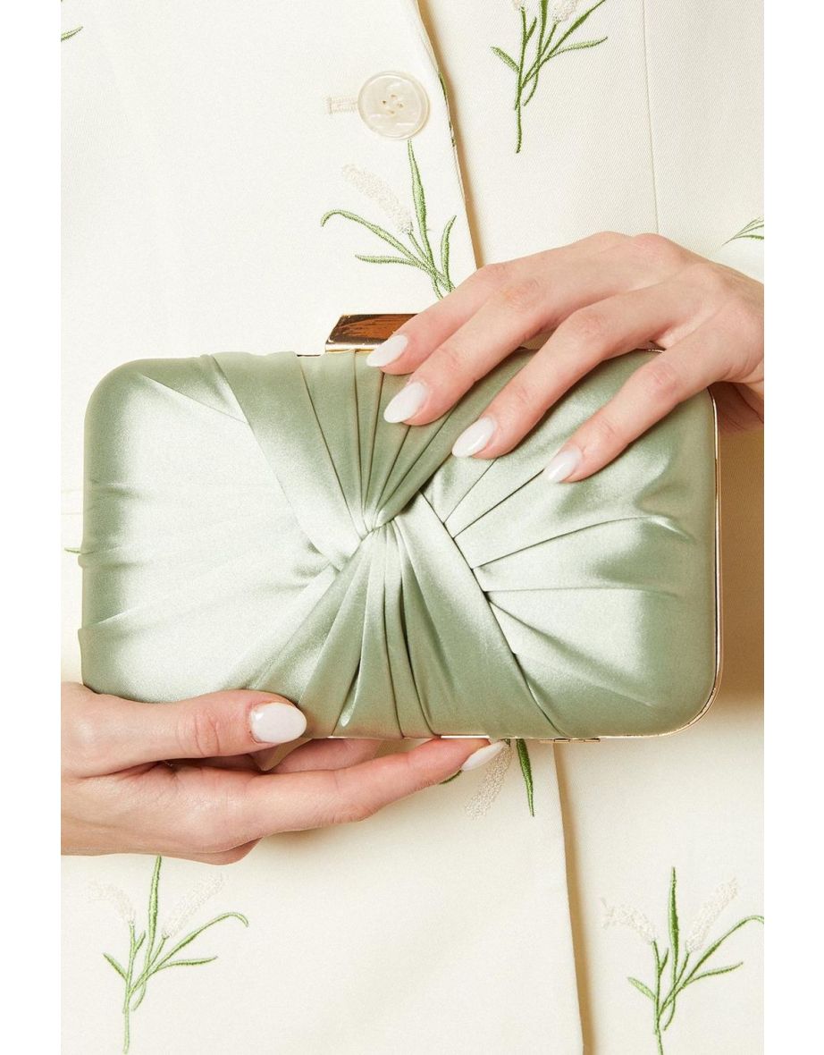 Beaut Satin Twist Clutch Bags - 2