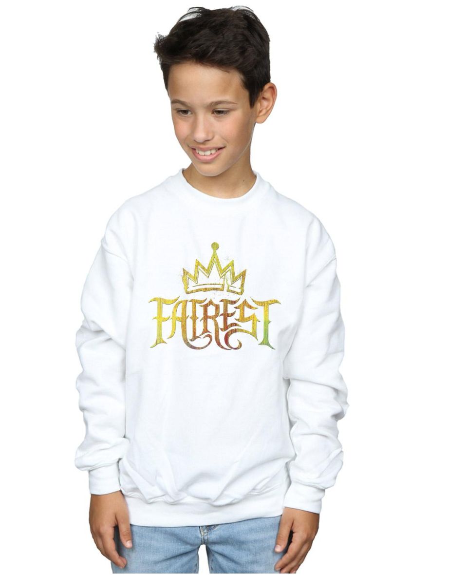 Disney Boys The Descendants Fairest Gold Sweatshirt - White