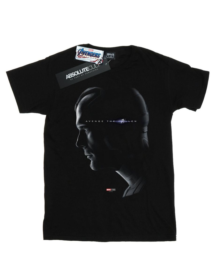 Marvel Boys Avengers Endgame Avenge The Fallen Vision T-Shirt - Black - 1