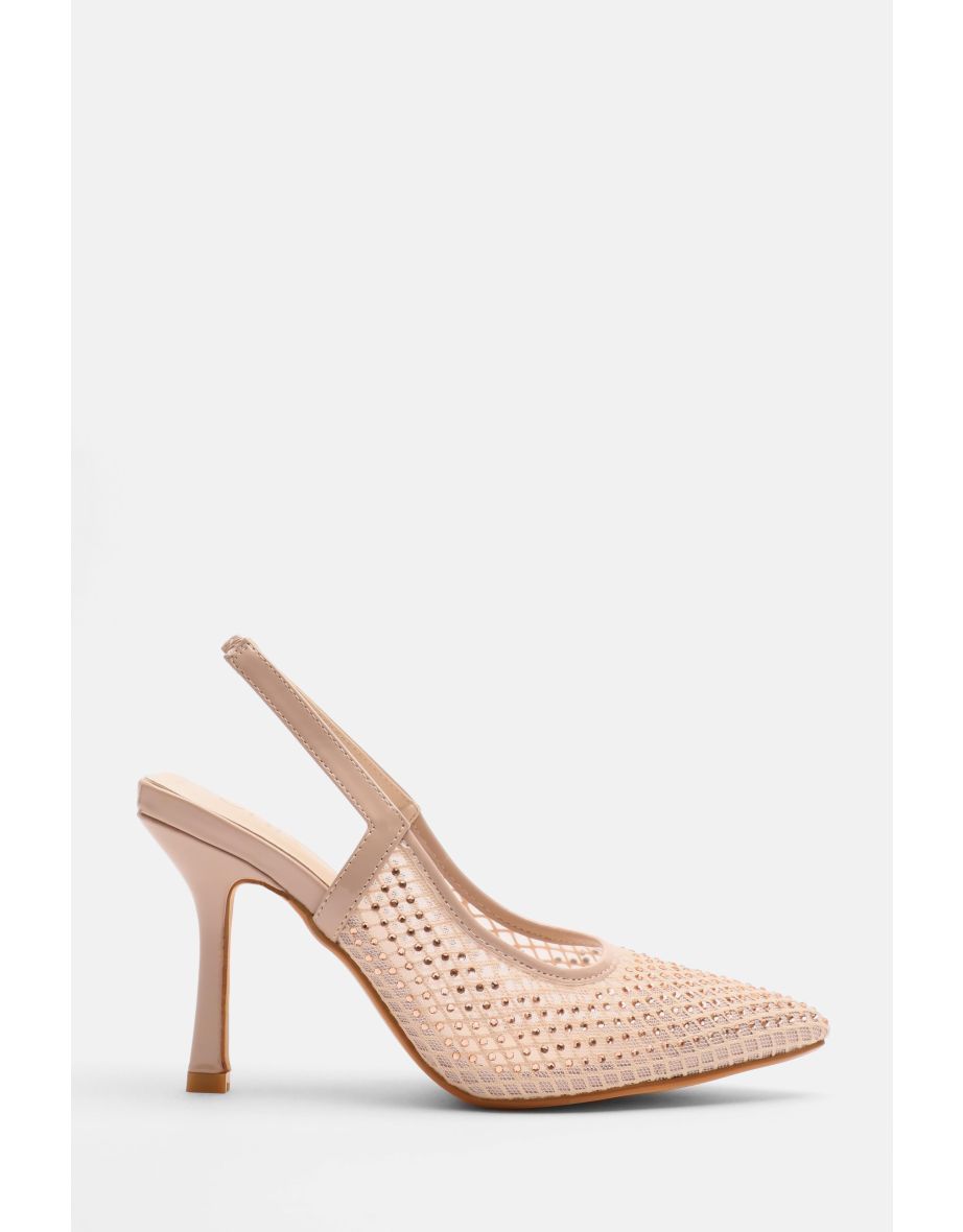 Mesh hot sale court heels