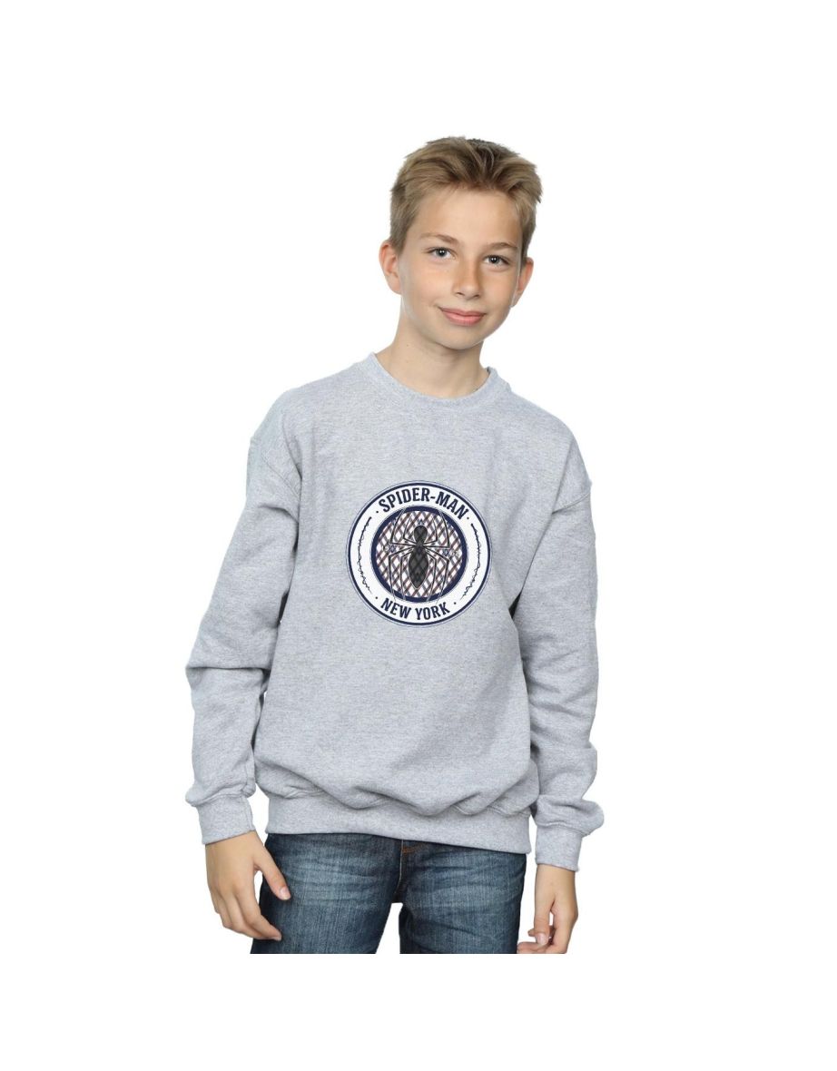 Marvel Boys Spider-Man New York 62 Sweatshirt - Sports Grey