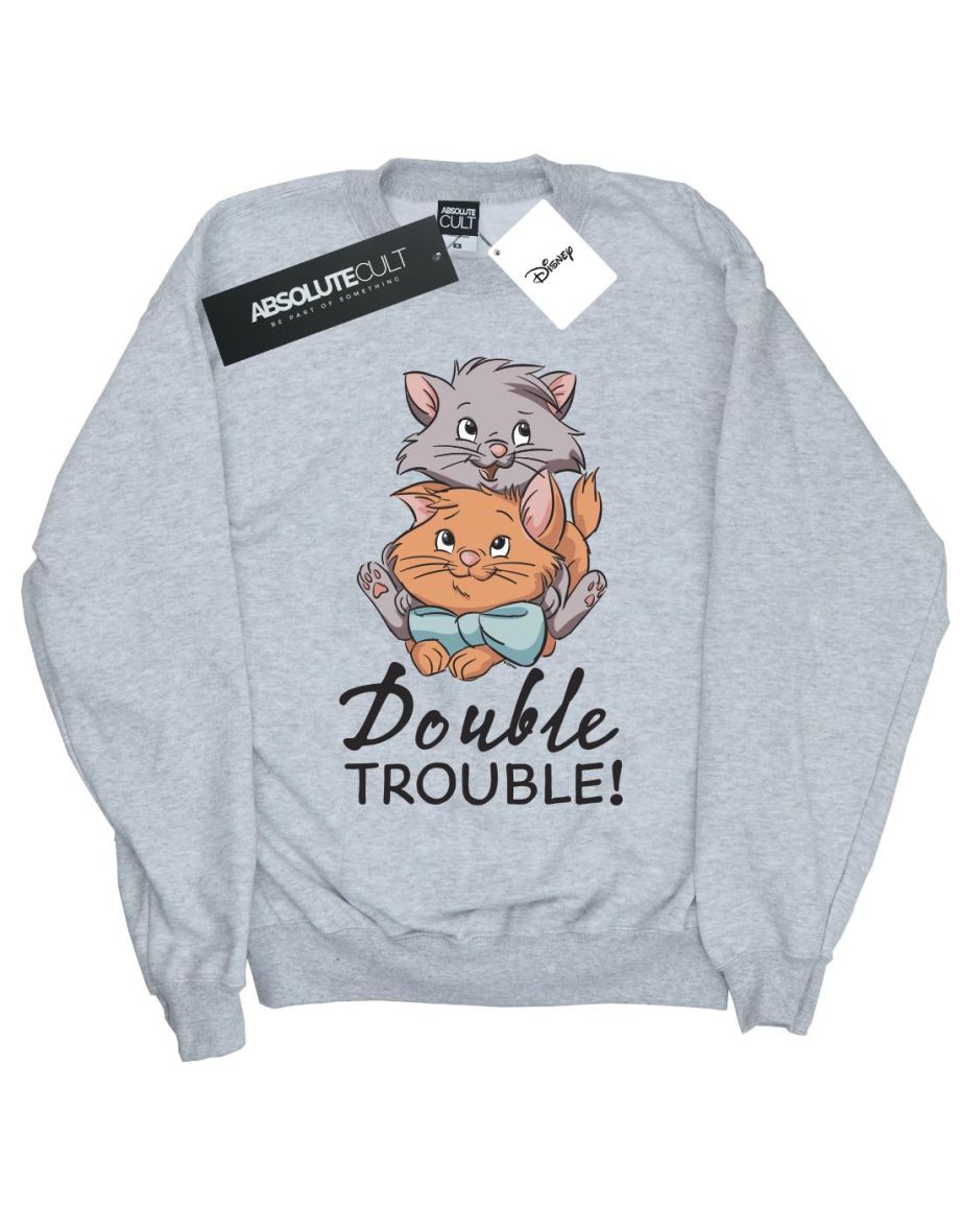 Shop Disney Girls The Aristocats Double Trouble Sweatshirt Sports Grey Online in Qatar VogaCloset