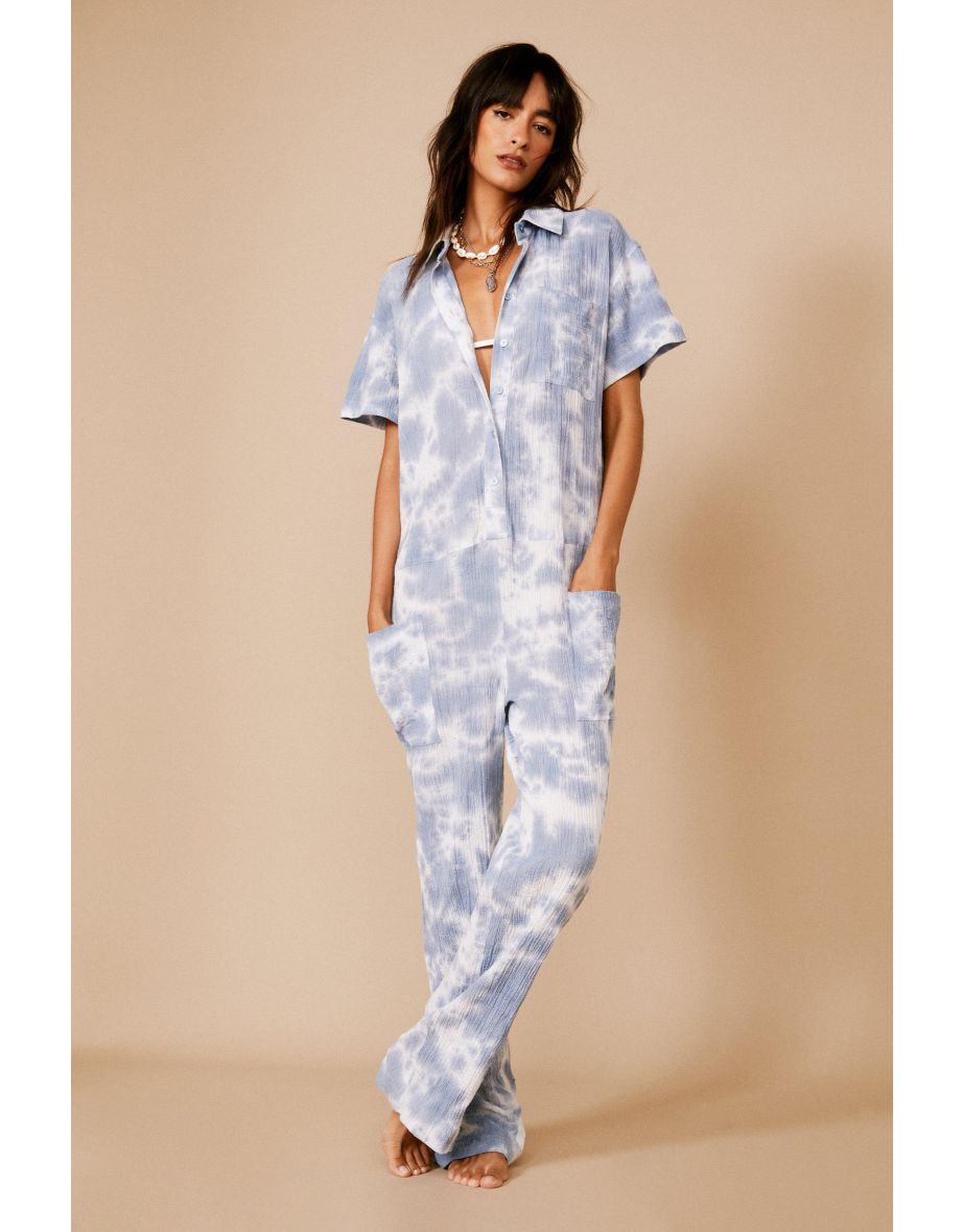 Wallis tie dye jumpsuit hotsell