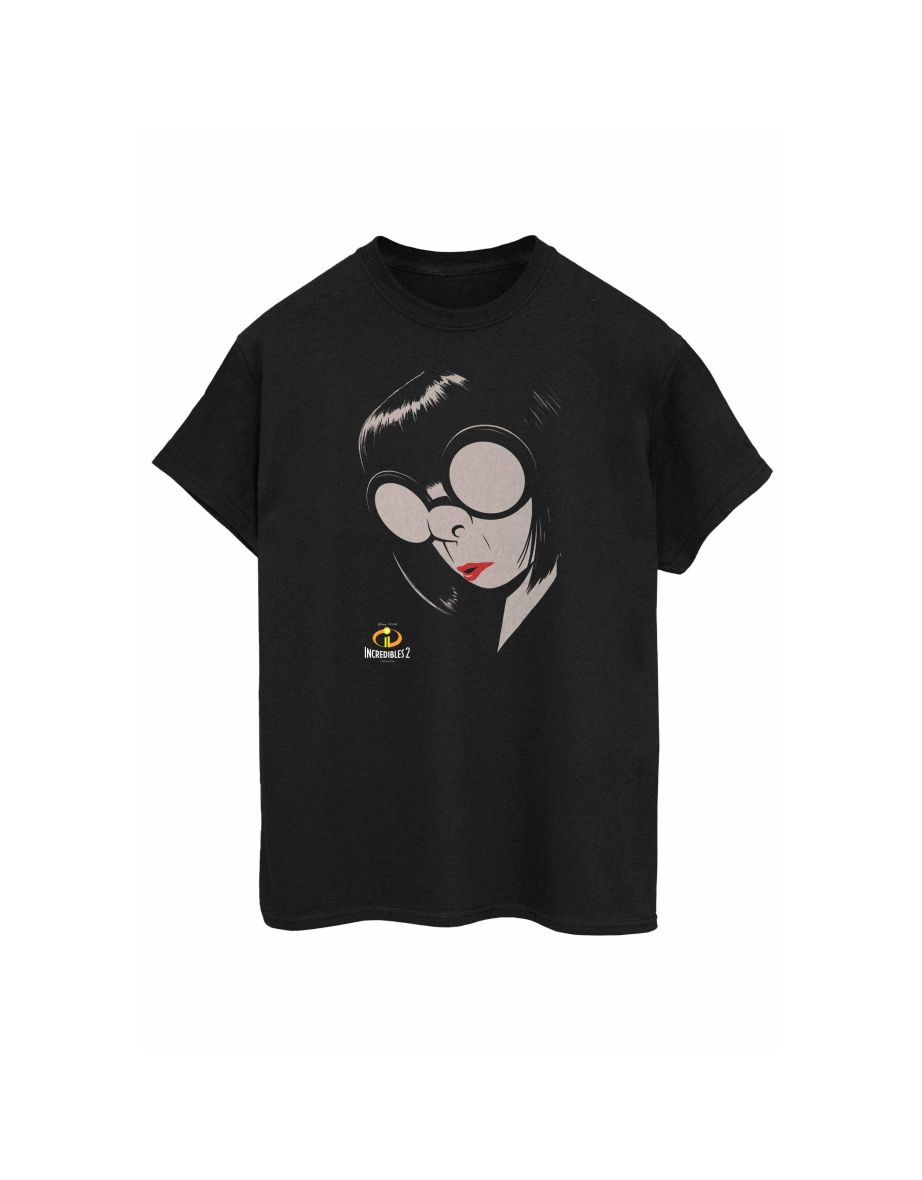 Disney Womens/Ladies The Incredibles Edna Cotton Boyfriend T-Shirt - 1