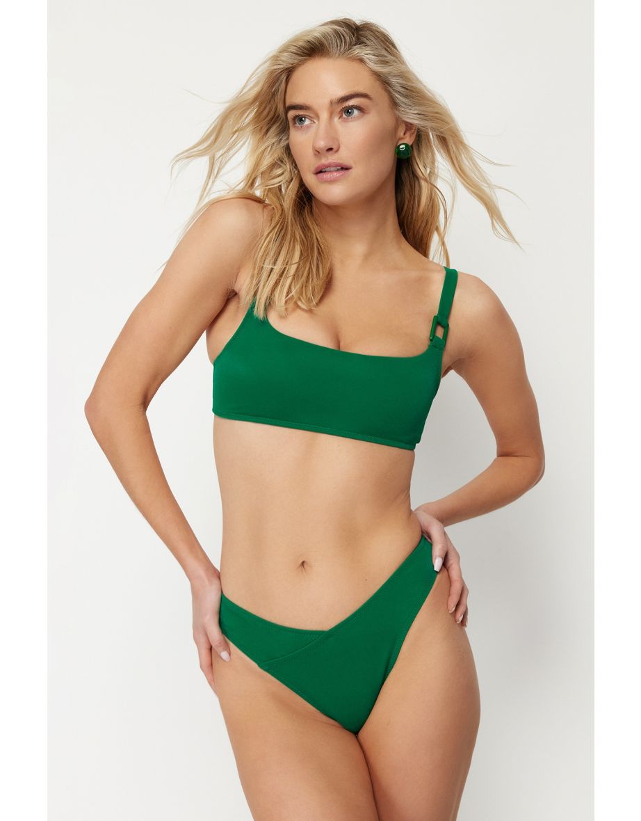 Green V-Cut Bikini Bottoms