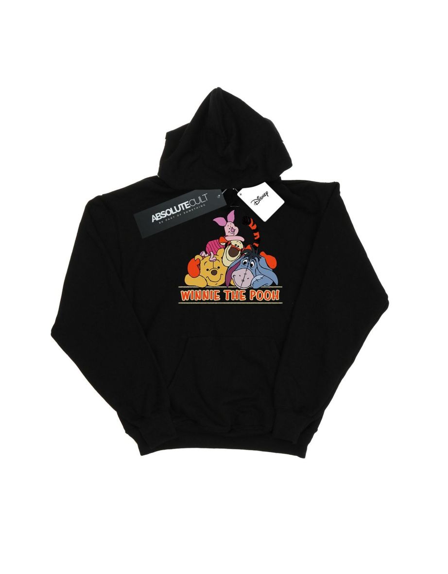 Disney Girls Winnie The Pooh Group Hoodie - Black