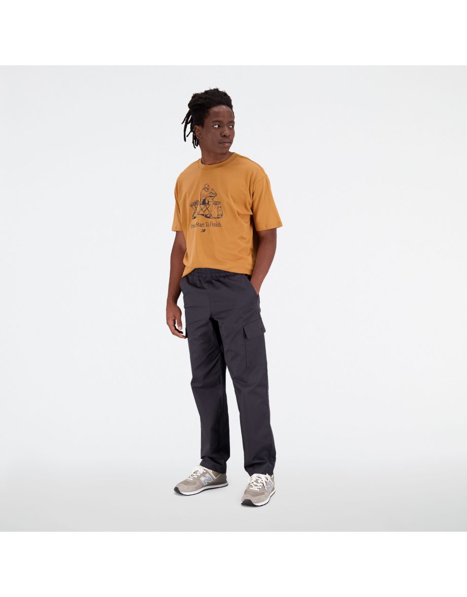 Men's New Balance Athletics Woven Cargo Pants in Black