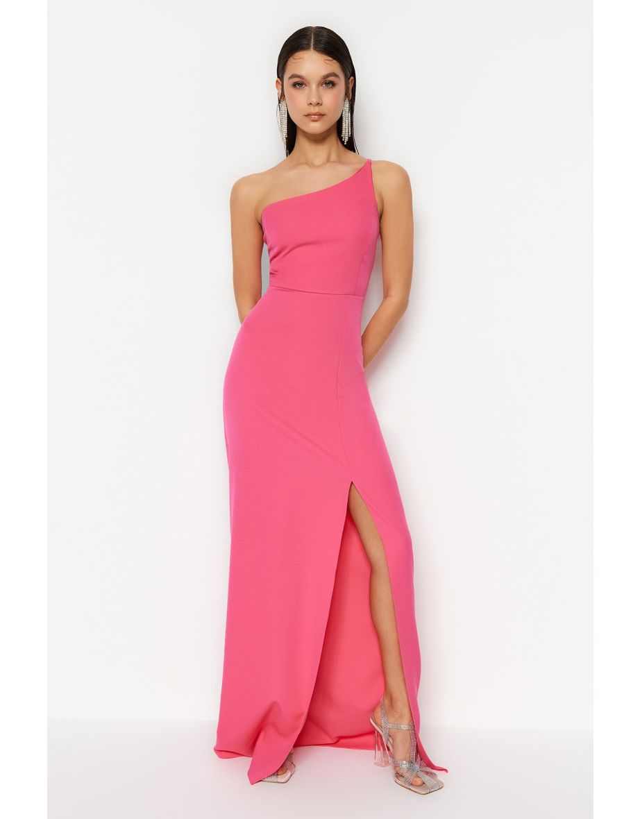 Pink bodycon prom dress hotsell