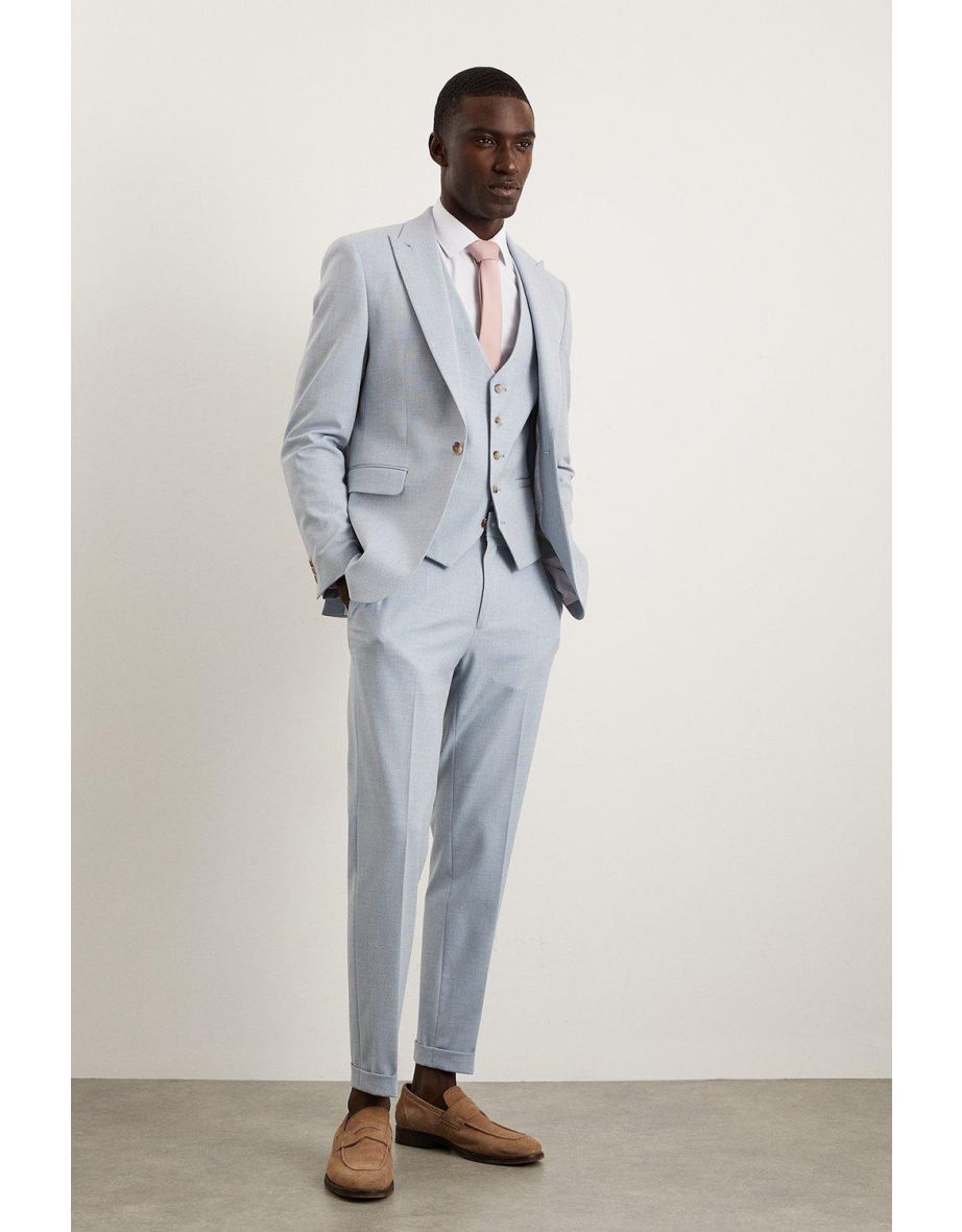 Pale blue 2025 suit jacket