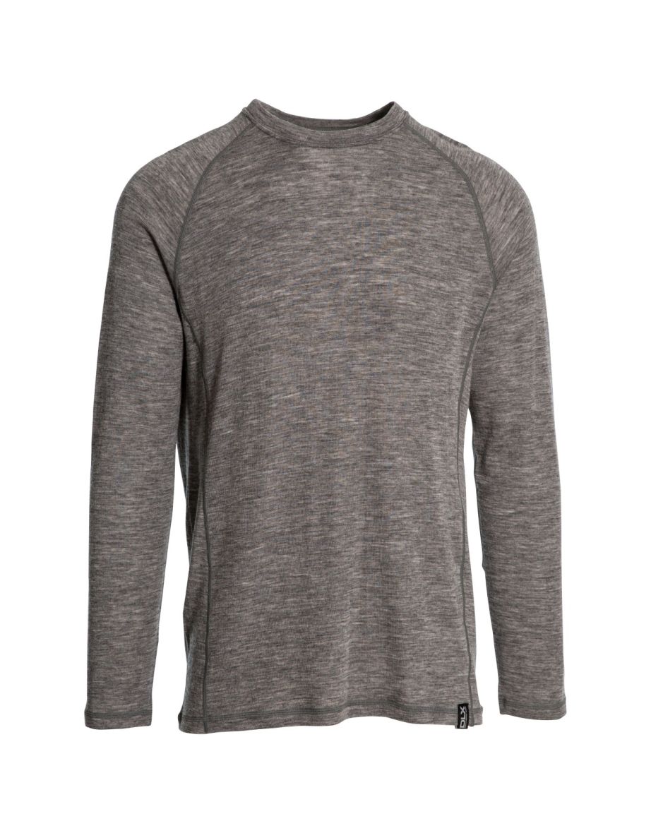 Trespass Mens Wexler Merino Base Layer Top - Dark Grey Marl