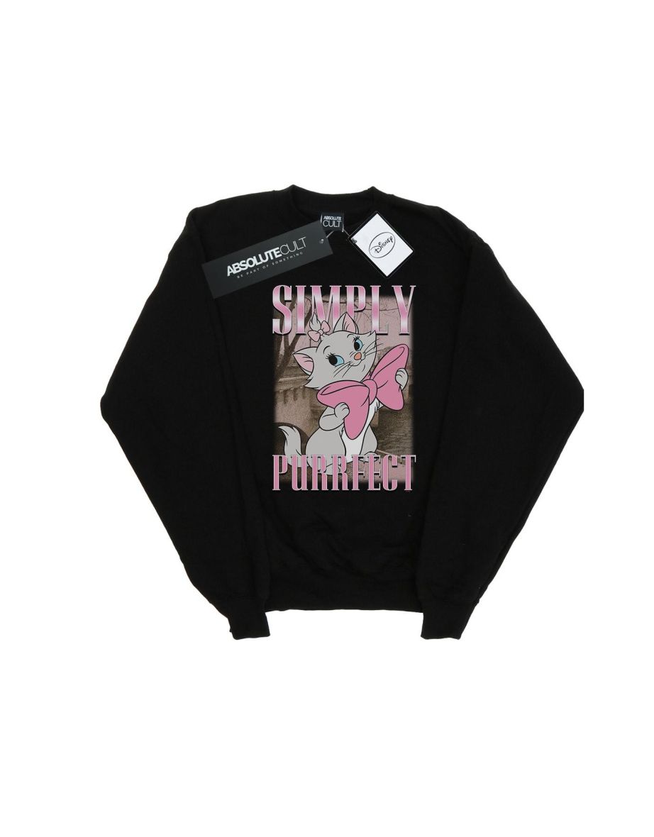 Disney Boys Aristocats Marie Simply Purrfect Homage Sweatshirt - Black