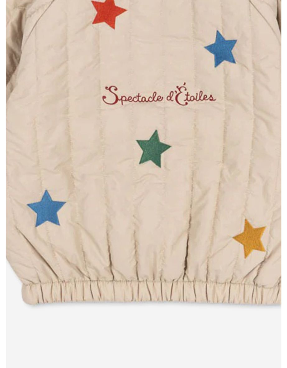 Kids Star Juno Bomber Jacket in Beige - 3
