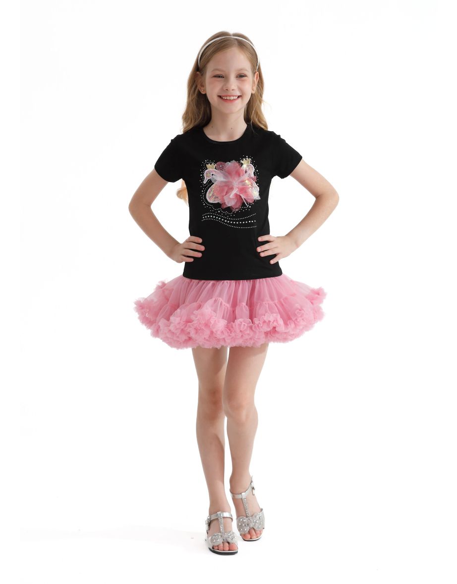 Black Swan Applique T-Shirt