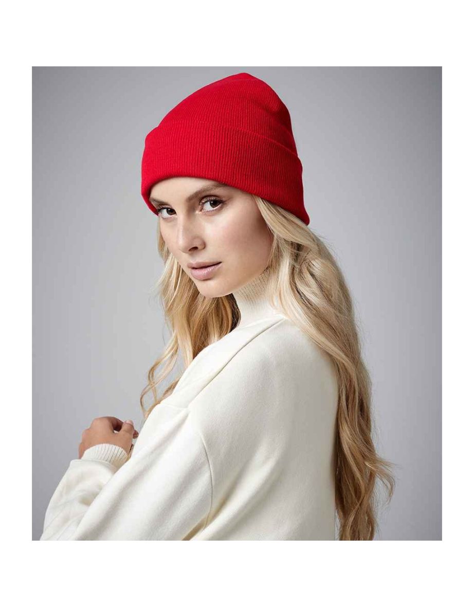 Beechfield Original Cuffed Organic Cotton Beanie - Classic Red - 2