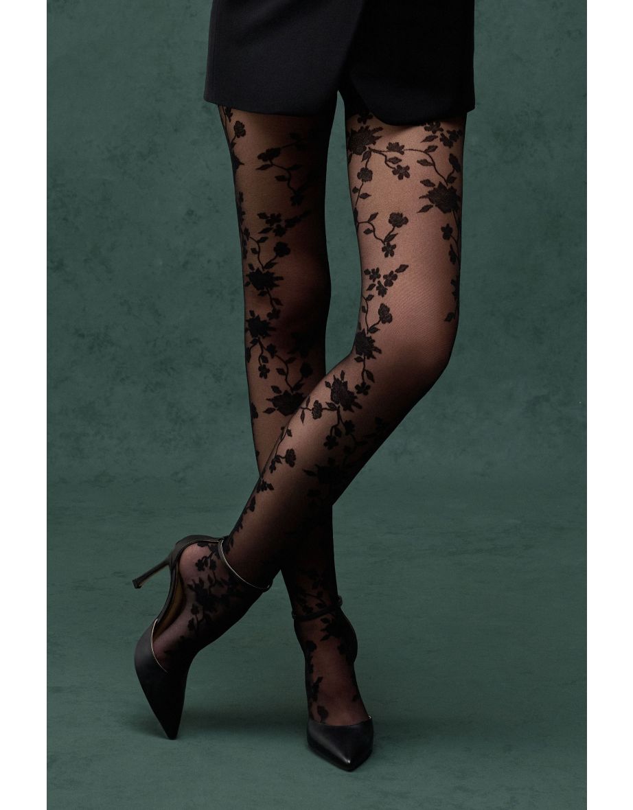 Levante | Gabriella Bold Floral Tights