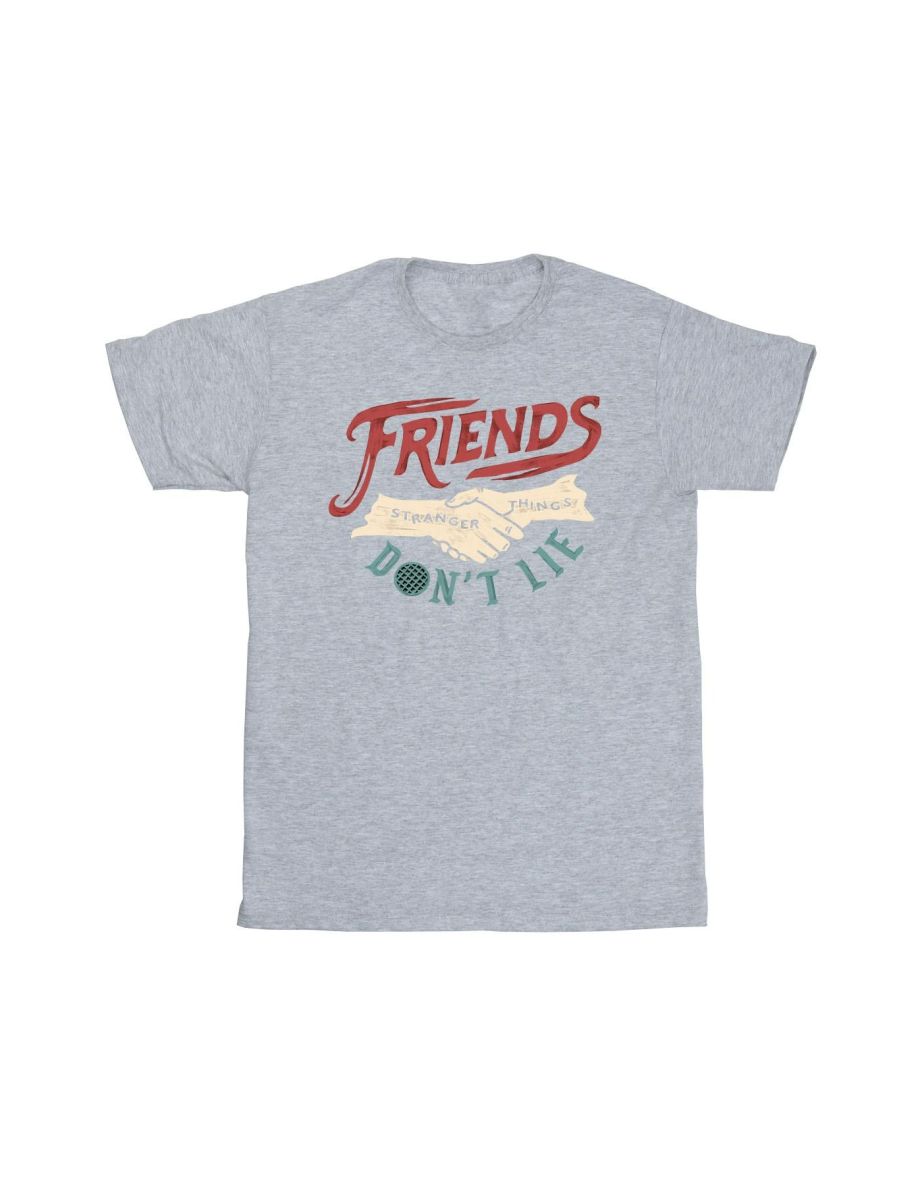 Netflix Boys Stranger Things Friends Don´t Lie Hands T-Shirt - Sports Grey