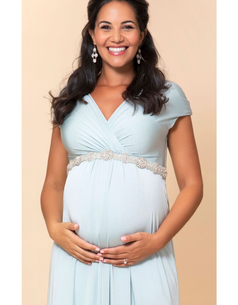 Francesca Maxi Maternity Dress Peppermint - 3