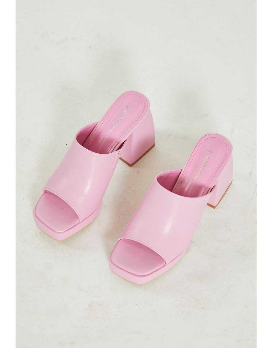 Pink store jelly mules