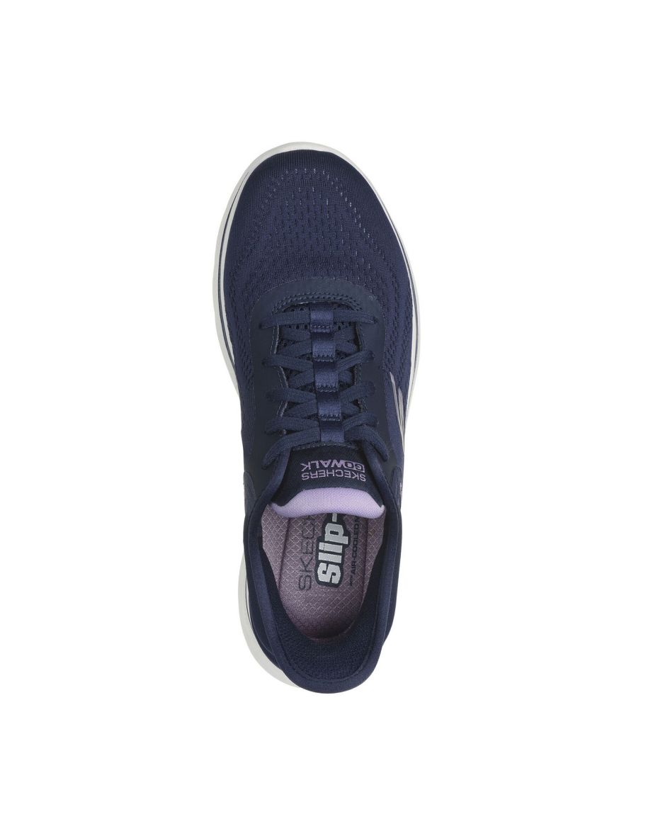 Skechers Womens/Ladies Go Walk 7-Valin Trainers - Navy/Lavender - 3