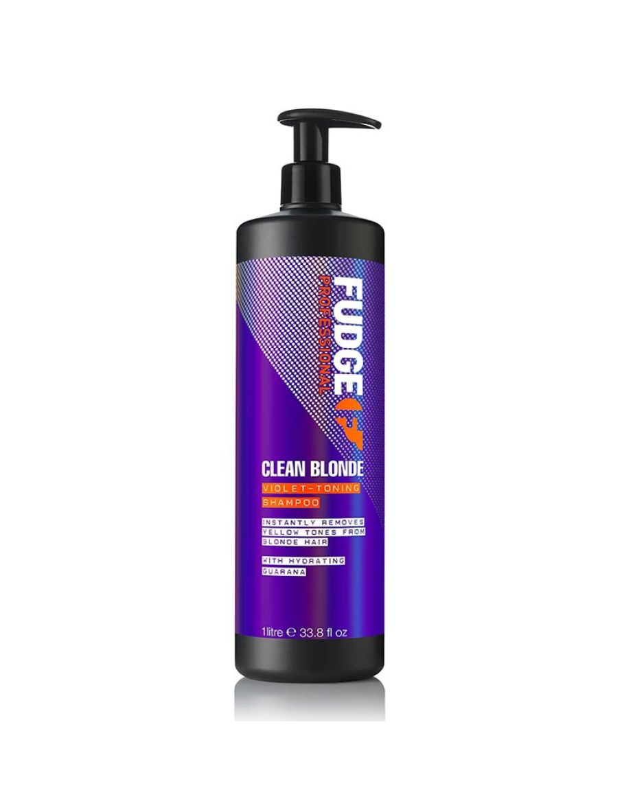 Fudge Clean Blonde Purple Violet Toning Shampoo 1000ml