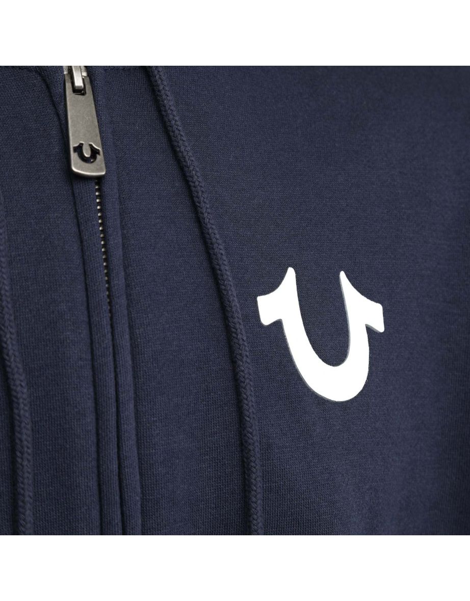Men's True Religion Lullaby Zip Hoodie in Blue - 3