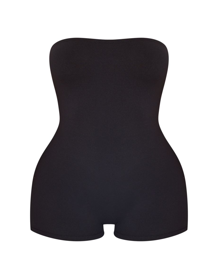 Shape Black Sculpted Bandeau Unitard - 4