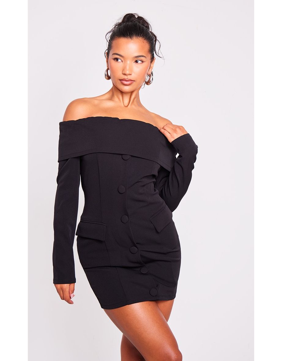 Blazer dress off the cheap shoulder