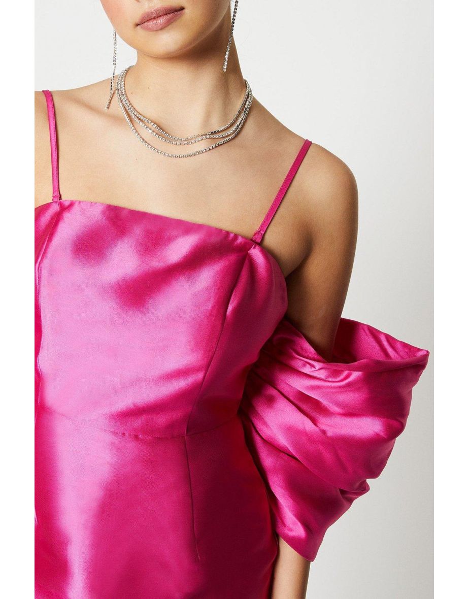 Detachable Shrug Multiway Twill Gown - 3